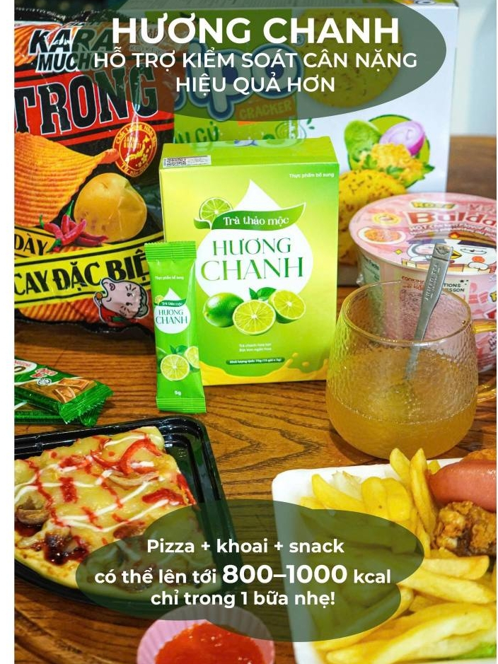 (Official Store) Trà Thảo Mộc Hương Chanh Pluss Gọn Dáng - KimPharma