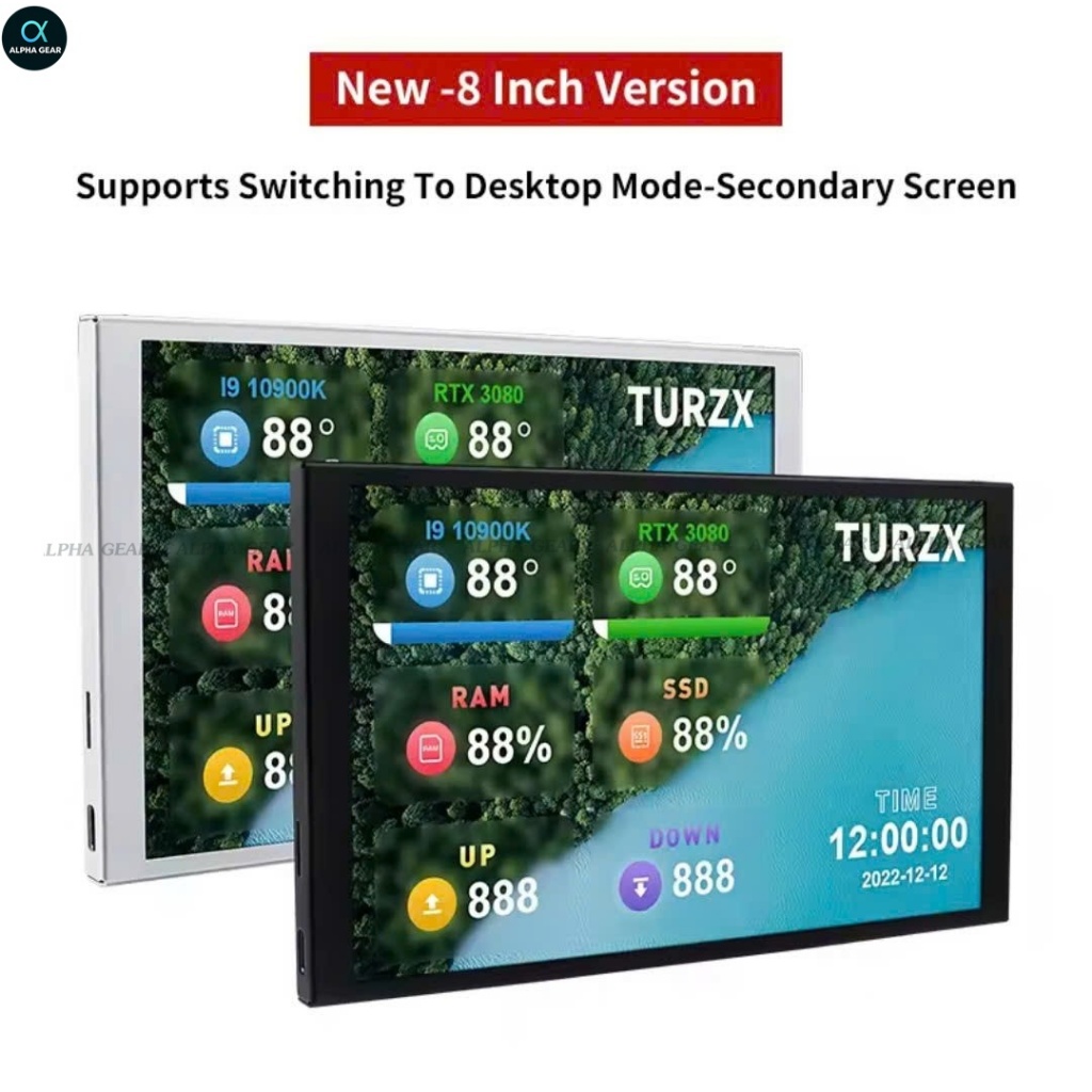 Màn hình hiển thị thông số máy tính 8 inch IPS