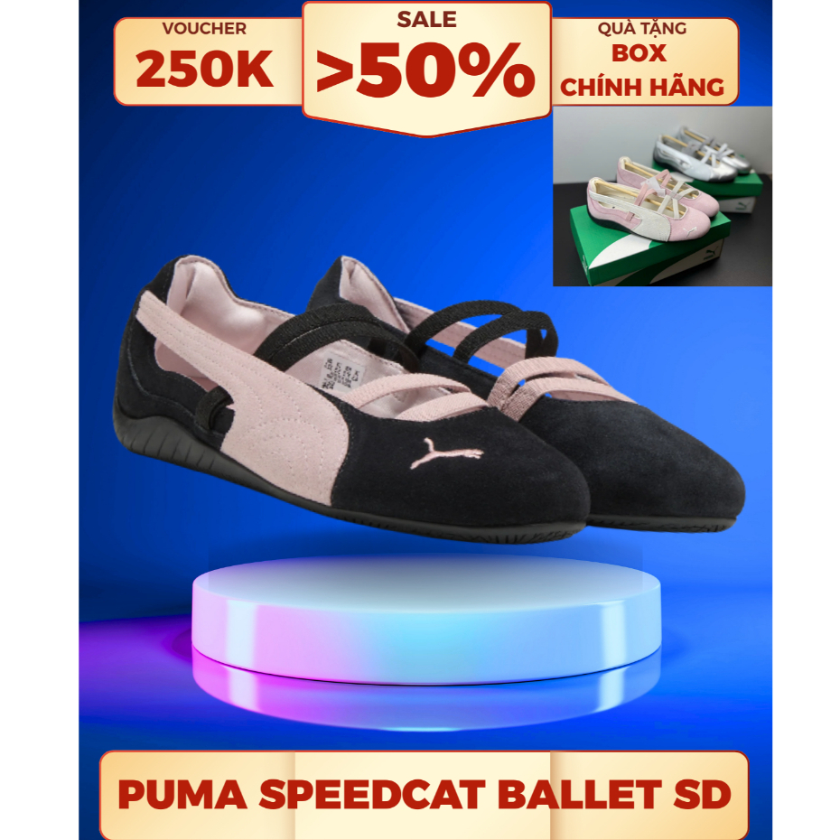 [Hàng Chinh Hang] Giày Sneaker PM Speedcat Ballet Basic Nữ - FULL CHECK