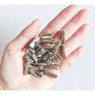 10 Phôi Kẹp Tóc Cá Sấu Kim Loại 2cm | Phụ Kiện Làm Kẹp Tóc Handmade, Kẹp Tóc DIY, Kẹp Tóc Mini Cho Bé