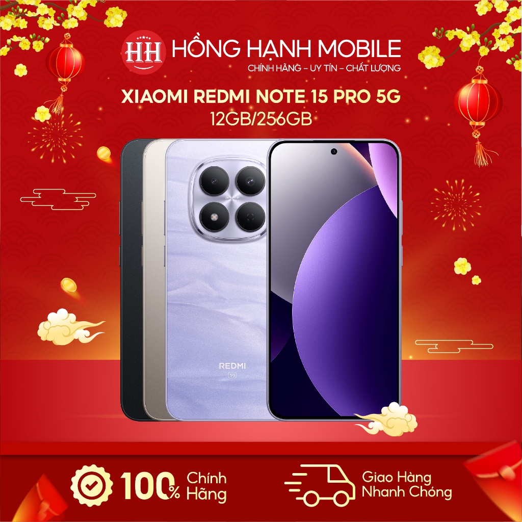 Điện Thoại Xiaomi Redmi Note 15 Pro 5G 12GB/256GB - Hàng Chính Hãng | BigBuy360 - bigbuy360.vn