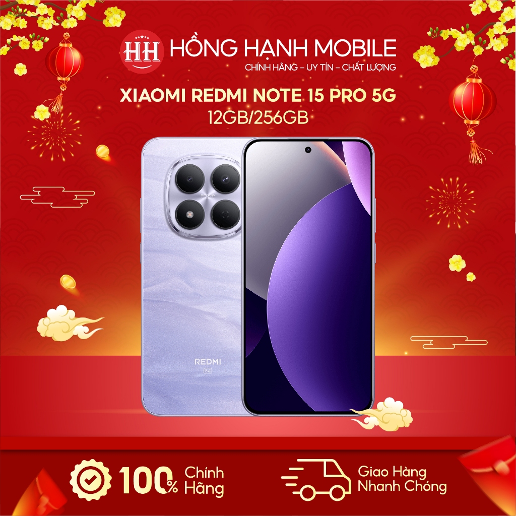 Điện Thoại Xiaomi Redmi Note 15 Pro 5G 12GB/256GB - Hàng Chính Hãng | BigBuy360 - bigbuy360.vn