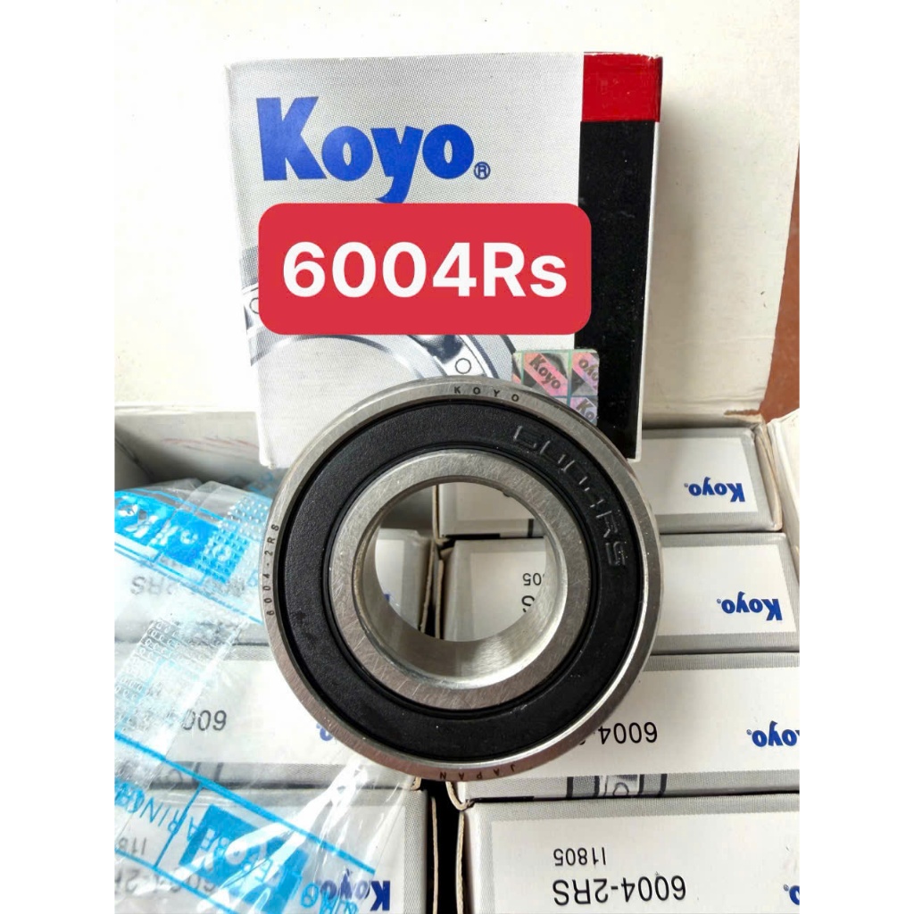 Bi koyo 6004rs,Bạc đạn 6004,Bi koyo nắp nhựa,Bi 6004,Vòng bi xe máy,Bi cùi nhông xe máy,Bạc đạn cùi 