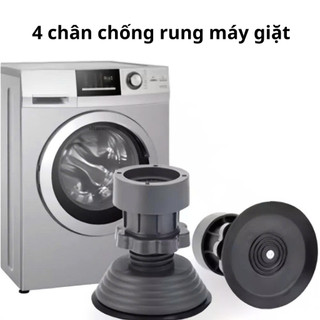 BỘ 4 CHÂN CHỐNG RUNG MÁY GIẶT TĂNG GIẢM CHIỀU CAO ĐẾ CAO SU....