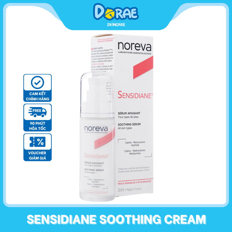 NOREVA I Serum dưỡng da và cấp ẩm Noreva Sensidiane Soothing Serum