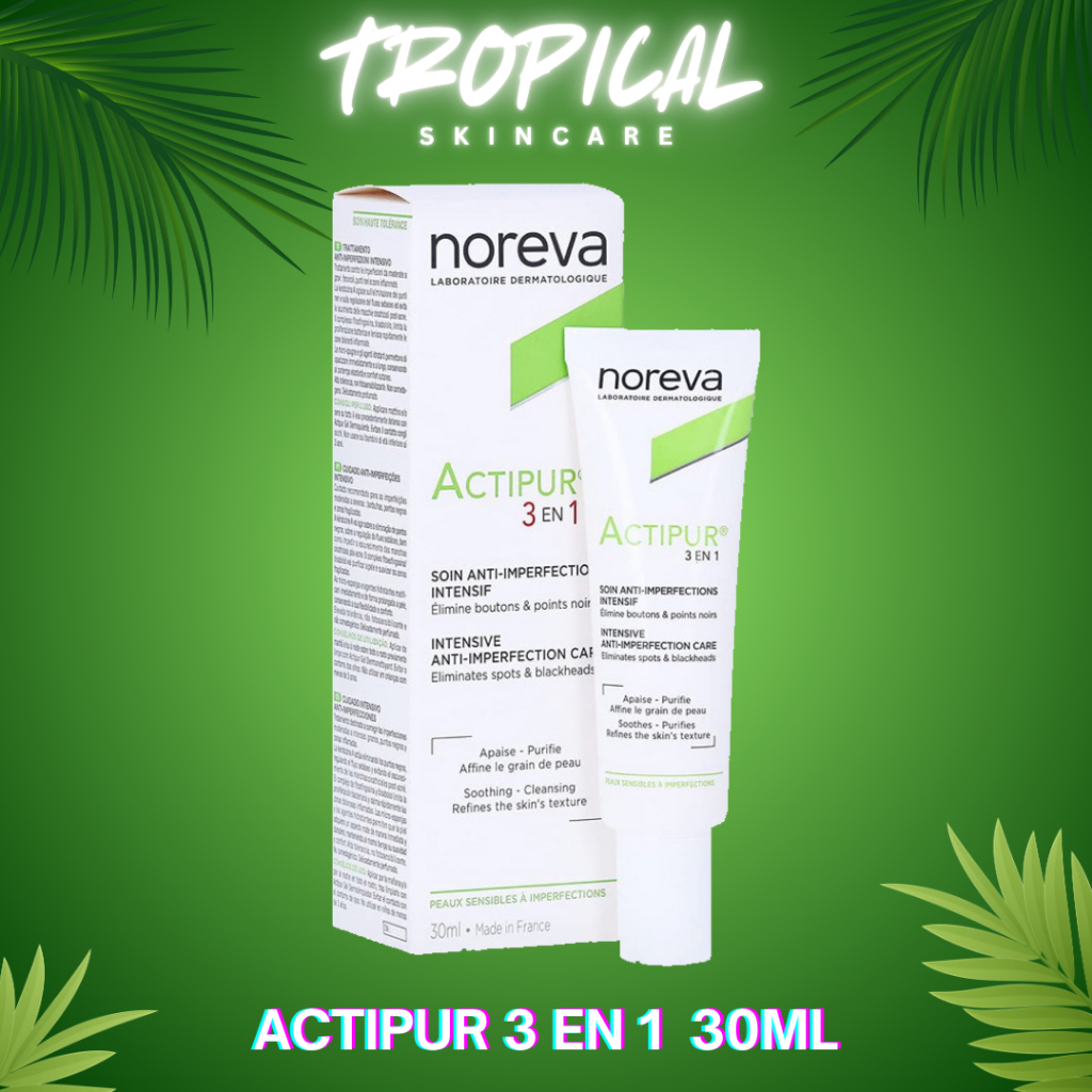 NOREVA I Kem giảm mụn và kiểm soát dầu Noreva Actipur 3 En 1
