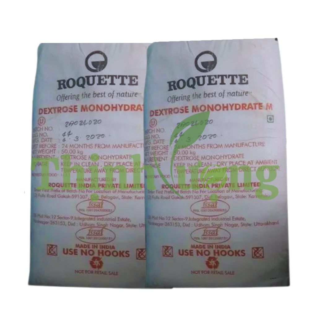 5KG Đường Detrose Monohydrate Roquette INDIA - Đường D-Glucose - Đường Ít Ngọt - Đường Phủ Bánh - Vị