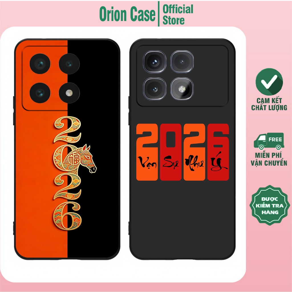 Ốp lưng Redmi K70 / K70E / K70 Pro / K70 Ultra in hình ngựa 2026 may mắn, thành công