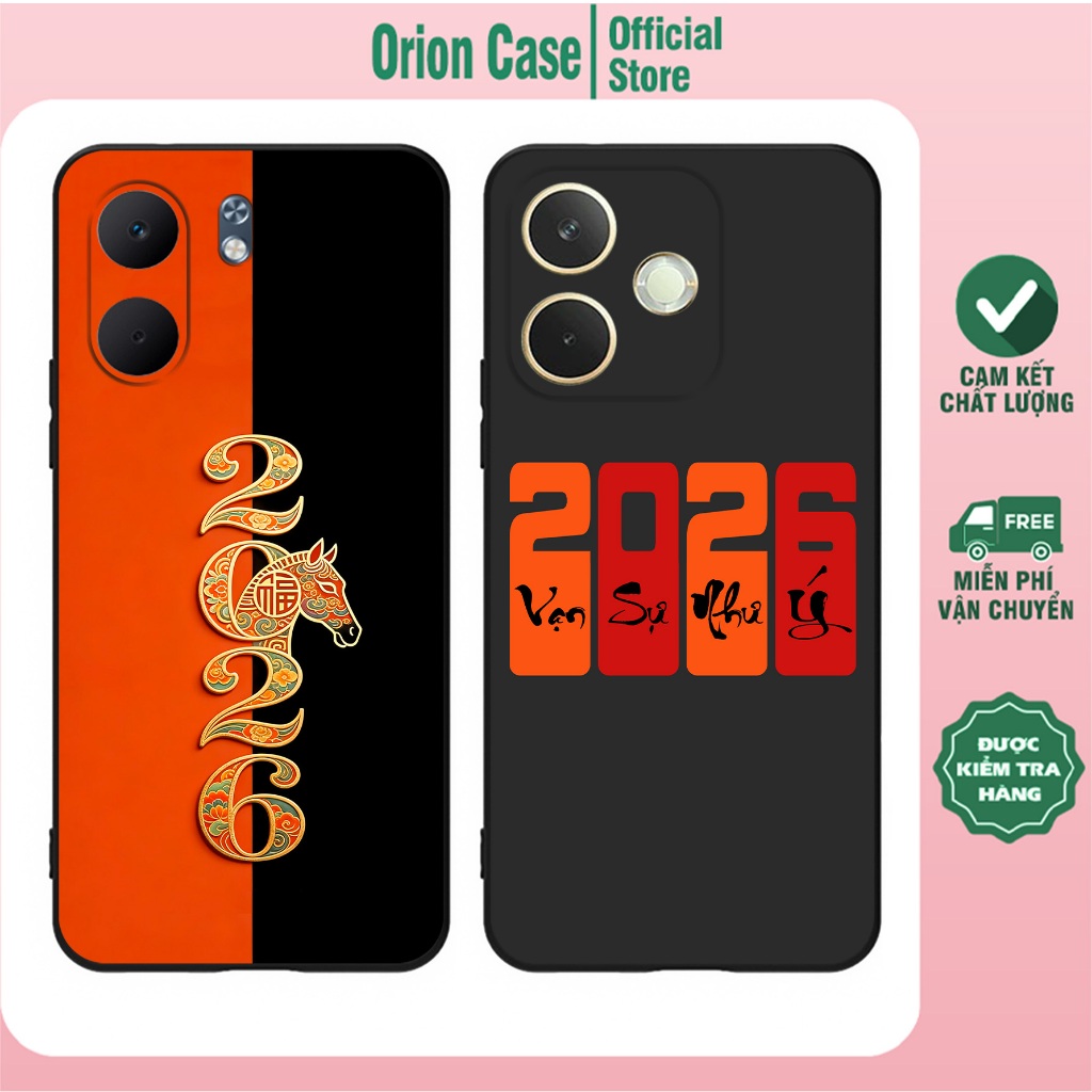 Ốp lưng Oppo A5/Oppo A5x/Oppo A5 Pro/Oppo A5i/Oppo A5i Pro in hình ngựa 2026 may mắn, thành công