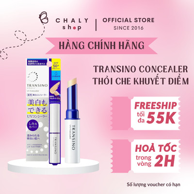 Thỏi kem che khuyết điểm Transino Whitening UV Concealer SPF50 PA++++ 2.5g Nhật Bản