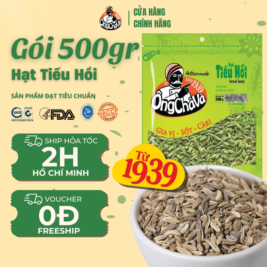 Hạt Tiểu Hồi Ông Chà Và 500g (Fennel Seeds)