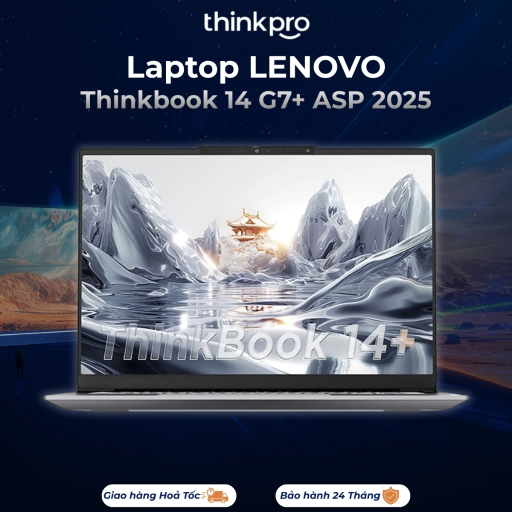 Laptop văn phòng Lenovo Thinkbook 14 G7+ ASP 2025 AMD Ryzen 7 H 255 3.8GHz | 24GB | 512GB | 2.5k 90h