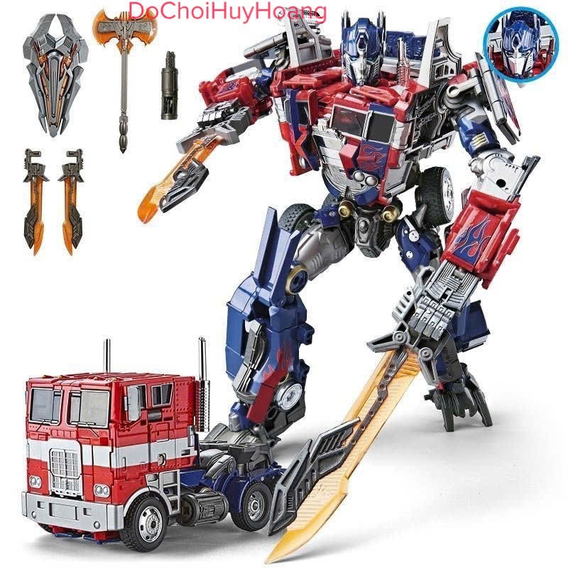 Mô hình robot Optimus biến đổi thành xe oto 2966 M07 nâng cấp của M01