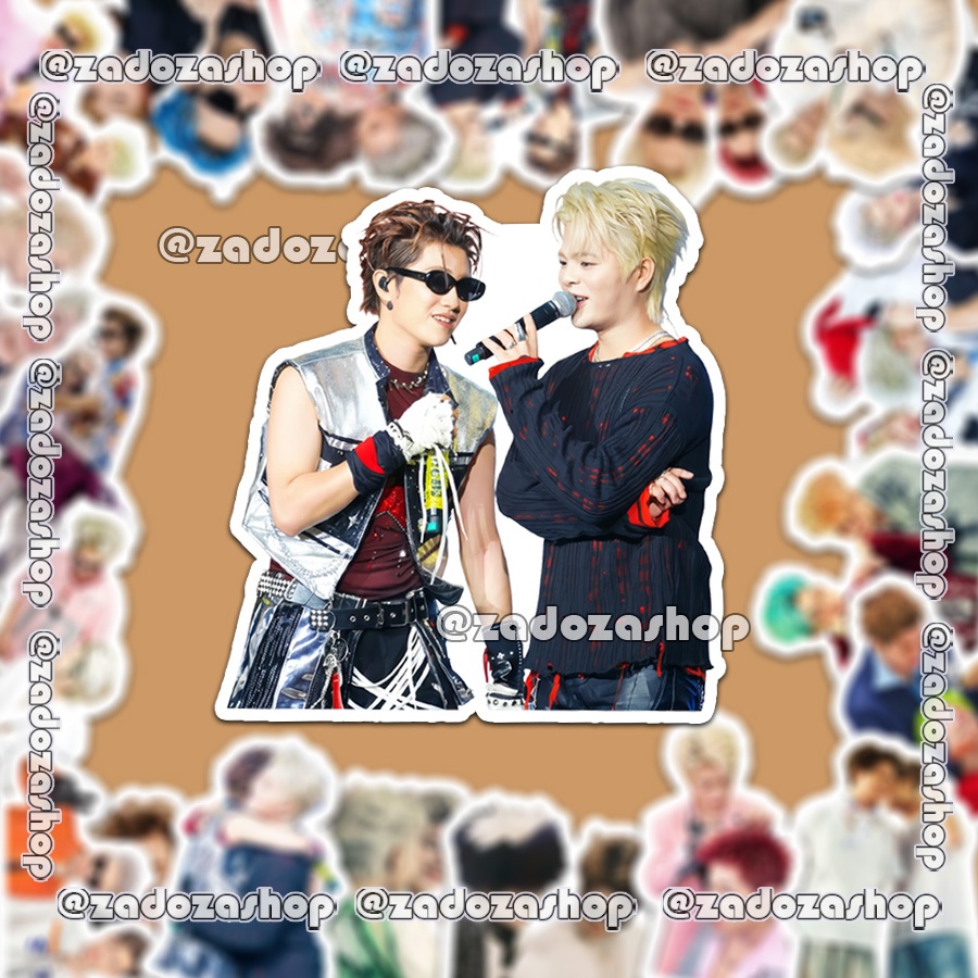 Sticker couple OTP RhyCap ver2 Captain Boy & RHYDER Anh Trai Say Hi hình dán cute set 25 hình