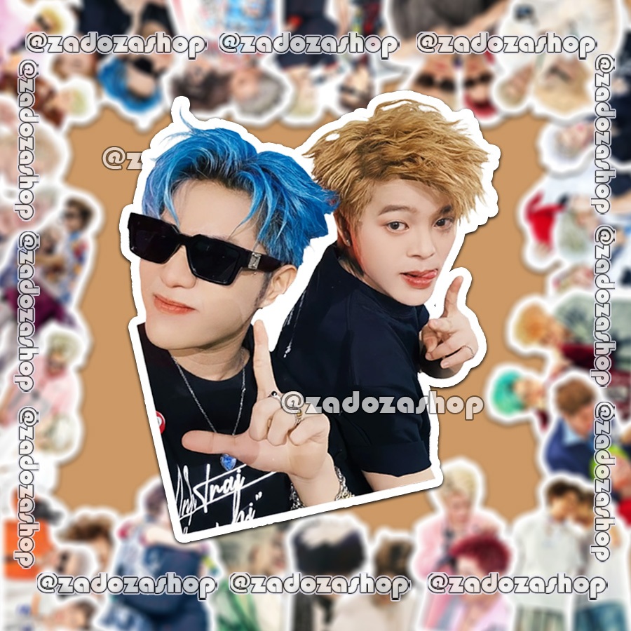 Sticker couple OTP Rhycap ver2 Captain Boy & RHYDER Anh Trai Say Hi hình dán cute