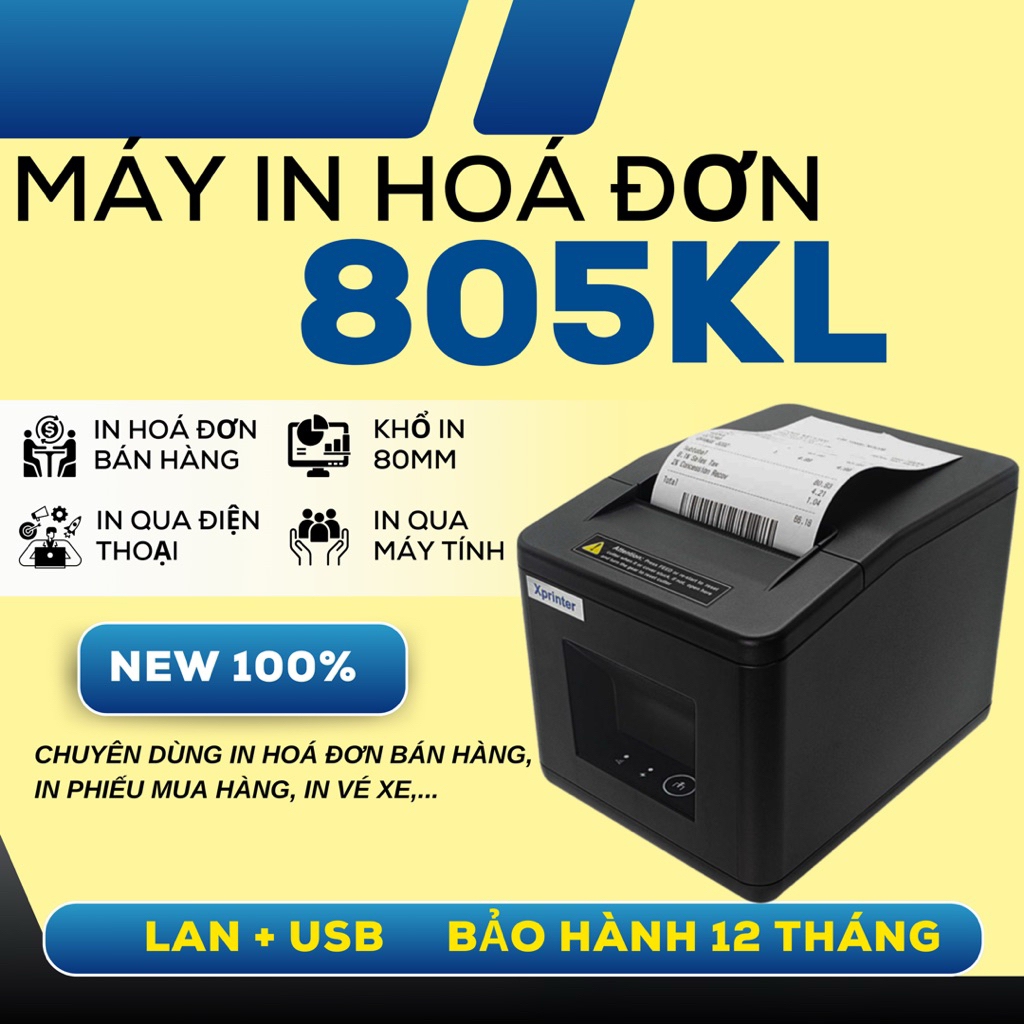 Máy in hoá đơn in nhiệt 805KL hàng chính hãng