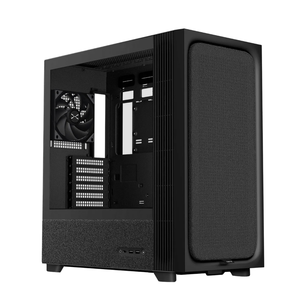 Case TRYX FLOVA F50 Mid-Tower ATX Case Black White Pink - Hàng chính hãng