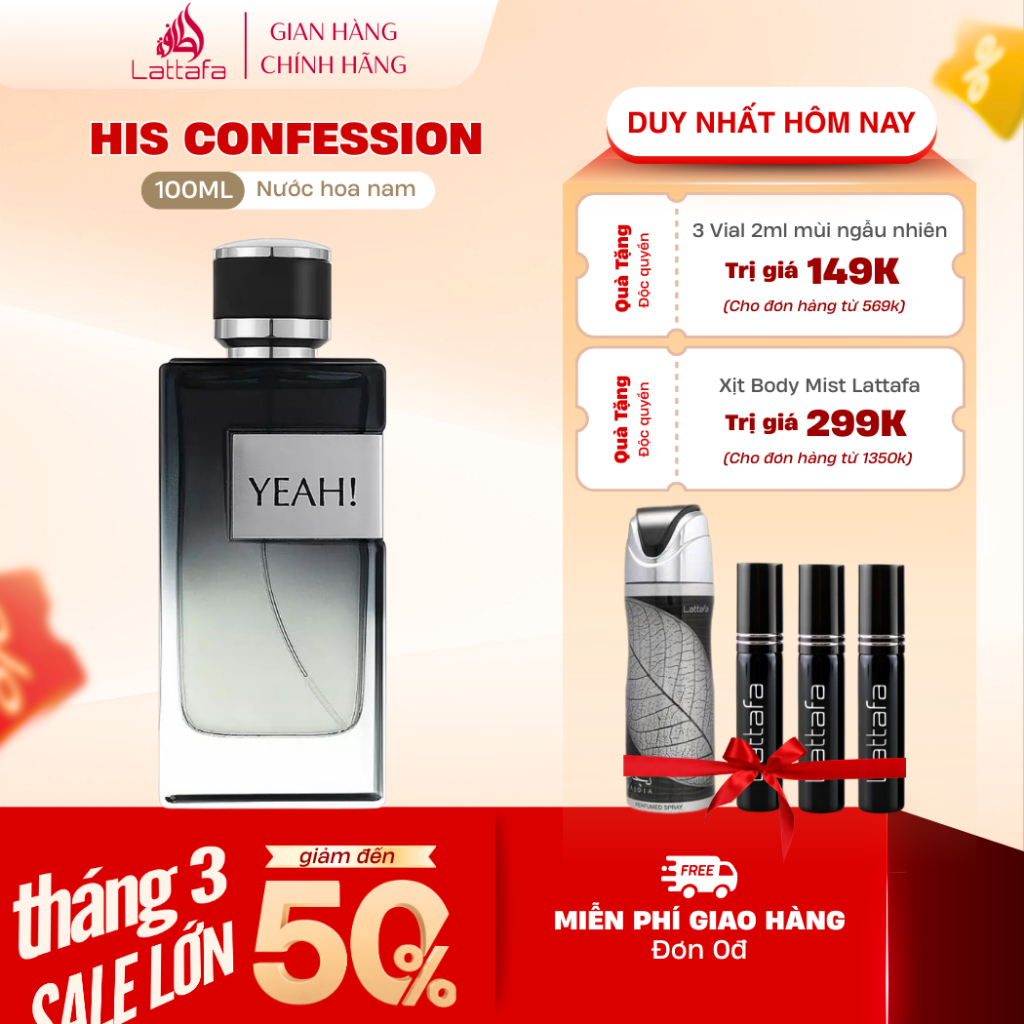 Nước Hoa Nam Maison Alhambra by Lattafa Yeah Man EDP 100ml - Tươi mát, Nam tính, Phóng khoáng