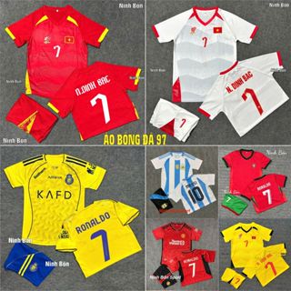 Bộ Quần Áo Đá Bóng Đội Tuyển Argentina Home 3 sao (Trẻ Em) - in full M10