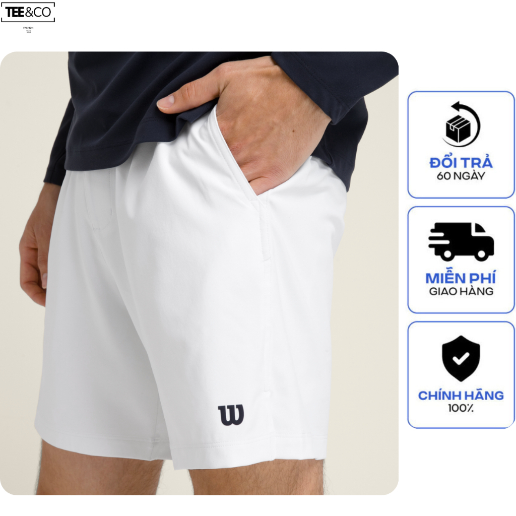 Quần Short WILSON Thể Thao Nam Nữ Unisex Co Giãn , Nhanh Khô, Thoáng Mát, Vải Không Xù, Thoải Mái Mới Nhất