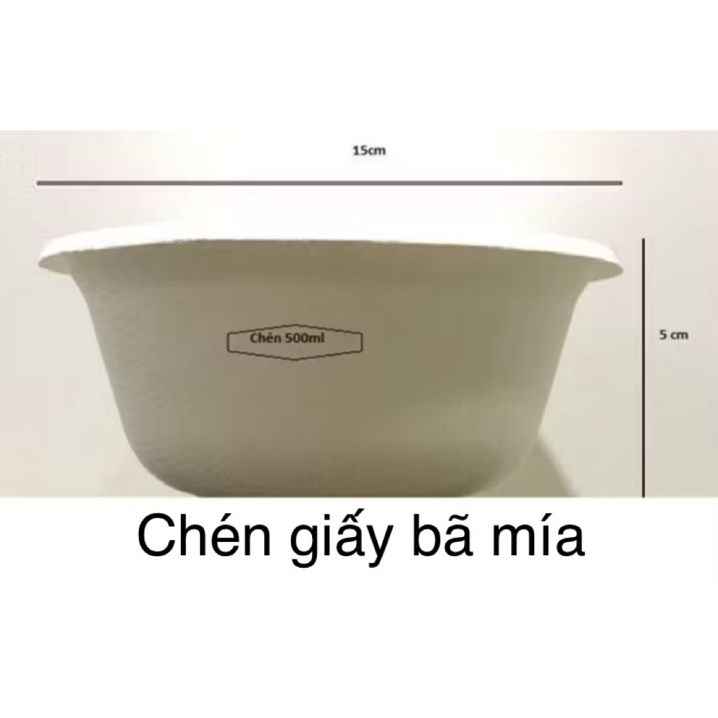 Set 10 chén giấy BMD 500ml