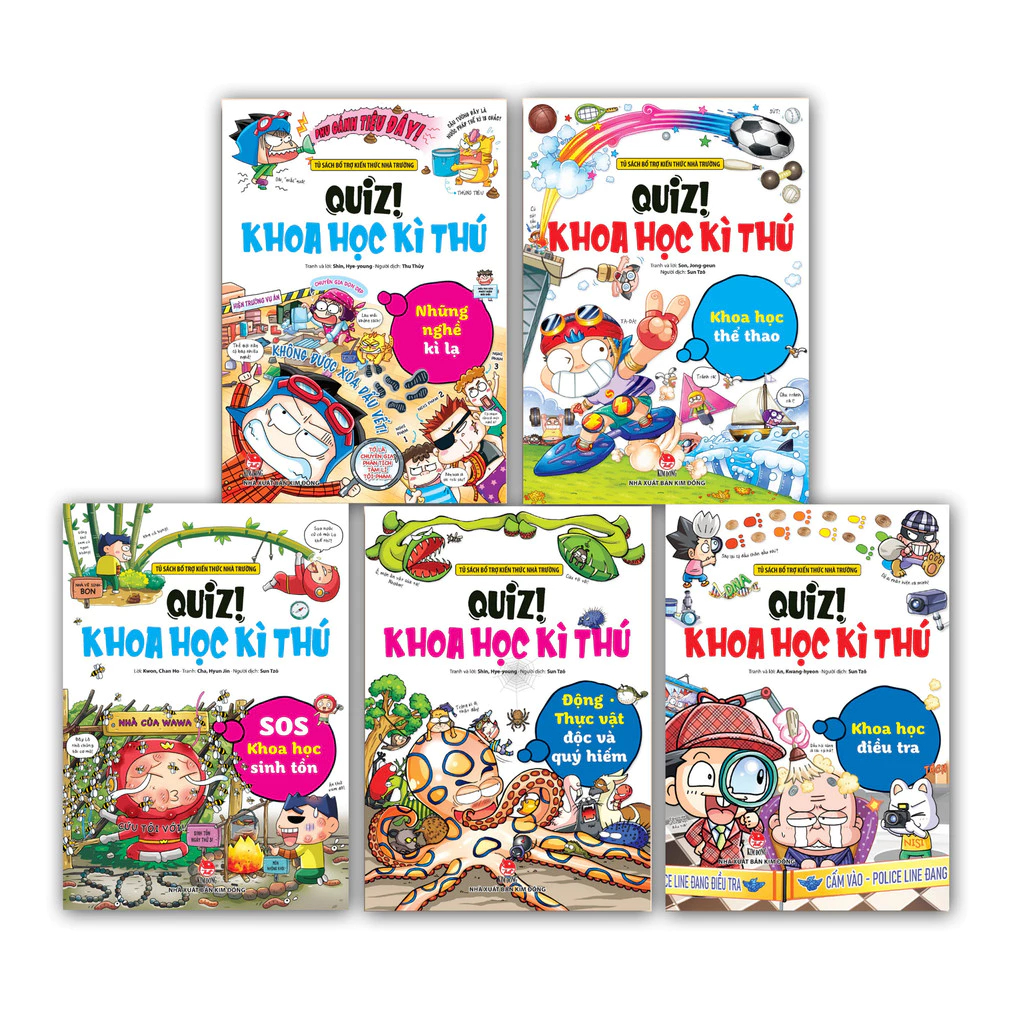 Sách - Quiz Khoa học kì thú (trọn bộ) - Kim Đồng S24h