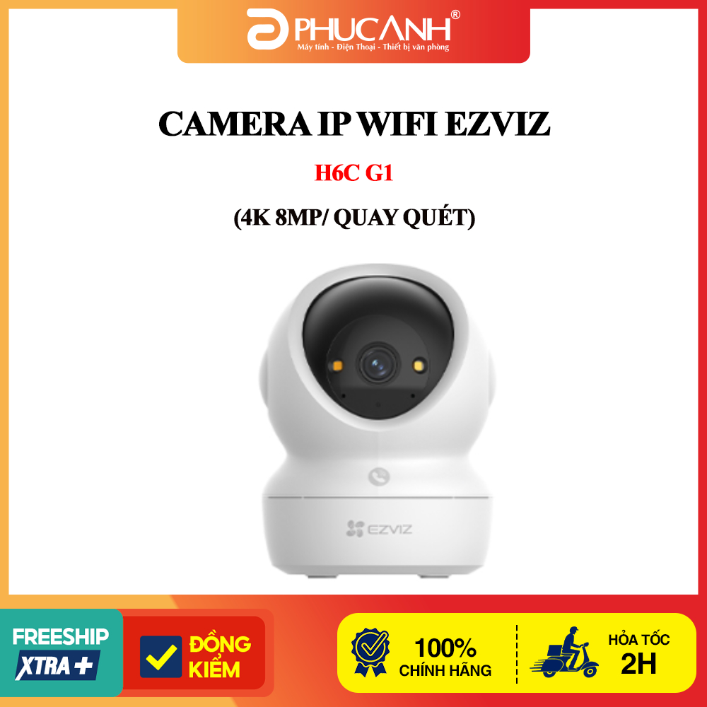 Camera ip wifi EZVIZ H6C G1 (4K 8MP/ Quay quét)