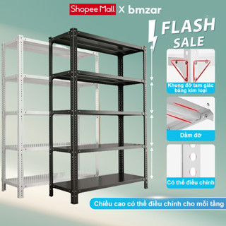 BMZAR Kệ Sắt V Lỗ Chịu Tải 500kg Kệ Hàng Đa Năng Kệ Dể Dồ Điều Chỉnh Chiều Cao