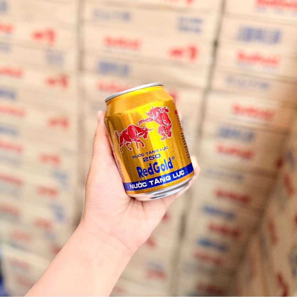 BÒ HÚC RED GOLD 1 lốc 6 LON×250ML NGỌT NHẸ SX TẠI VN