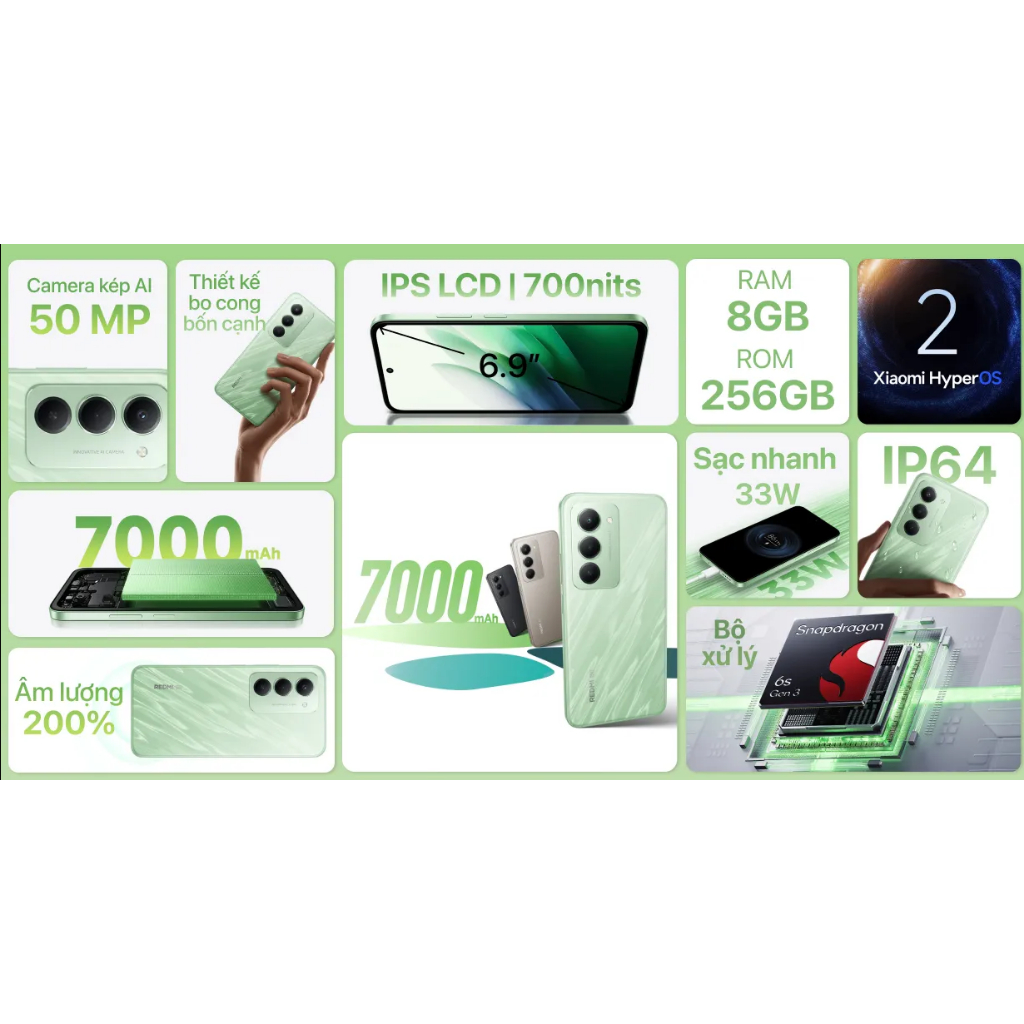 Điện Thoại Xiaomi Redmi 15 5G 8GB/256GB - Hàng Chính Hãng | BigBuy360 - bigbuy360.vn
