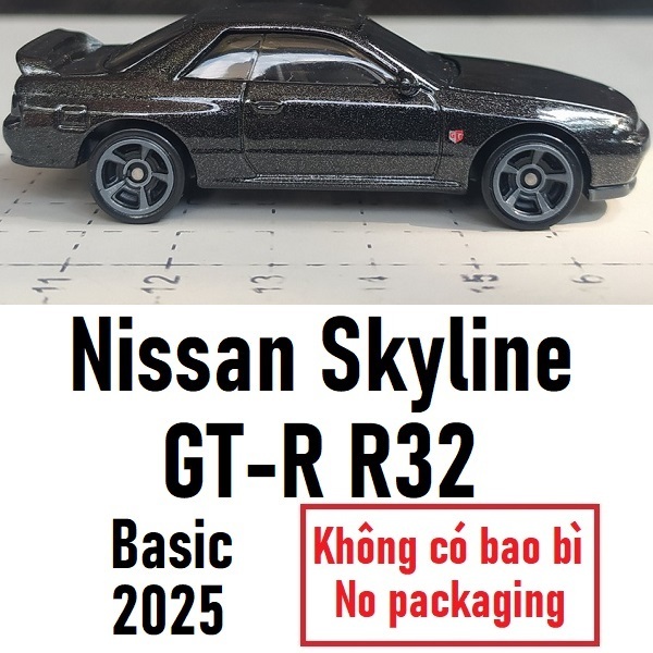 Xe mô hình Hot Wheels Nissan Skyline GT-R R32