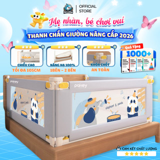 Thanh Chắn Giường Pakey LC1 Bản New Cao 105cm Ống Thép Siêu Dày, Thanh Chắn Giường Thiết Kế Chốt Nâng Cấp Bấm Hạ Dễ Dàng