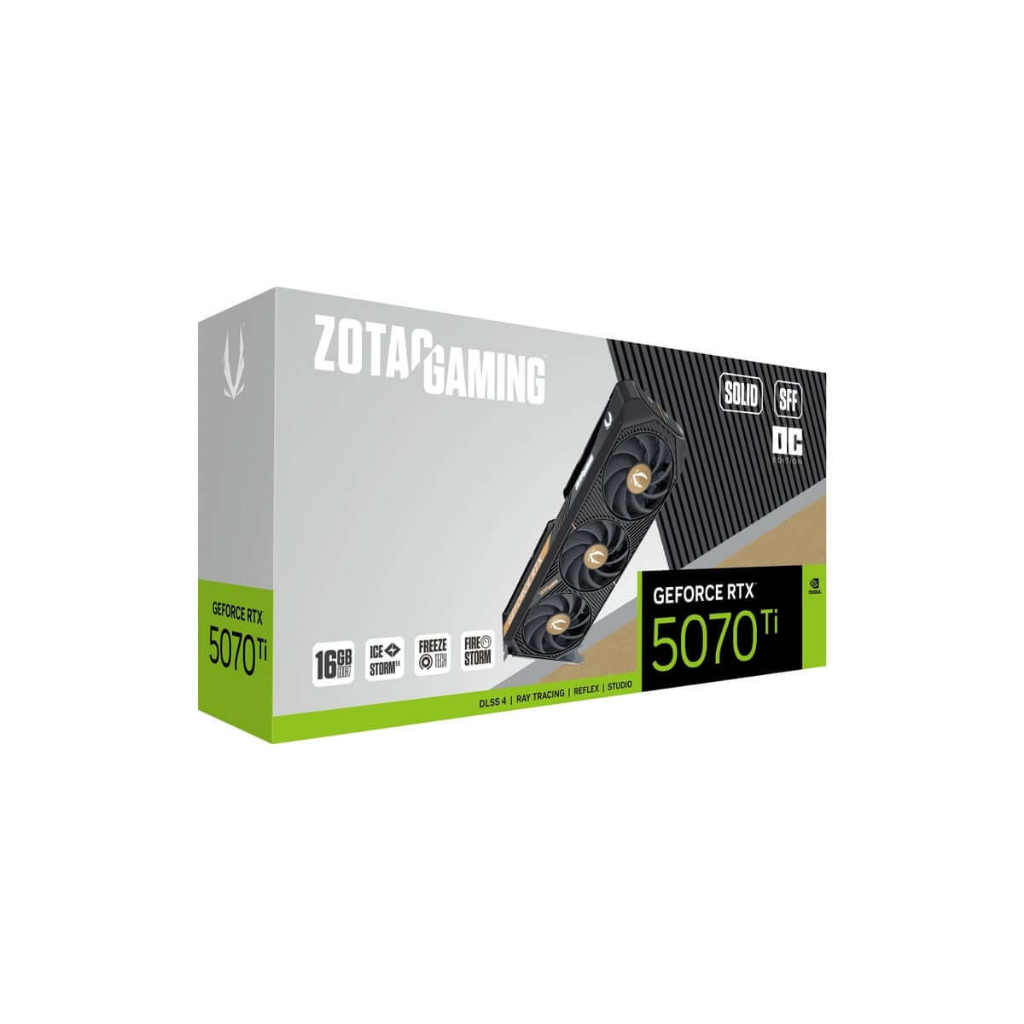 VGA ZOTAC GAMING RTX 5070 Ti SOLID SFF OC 16GB GDDR7 - Card Màn Hình Gaming BH 36T | BigBuy360 - bigbuy360.vn