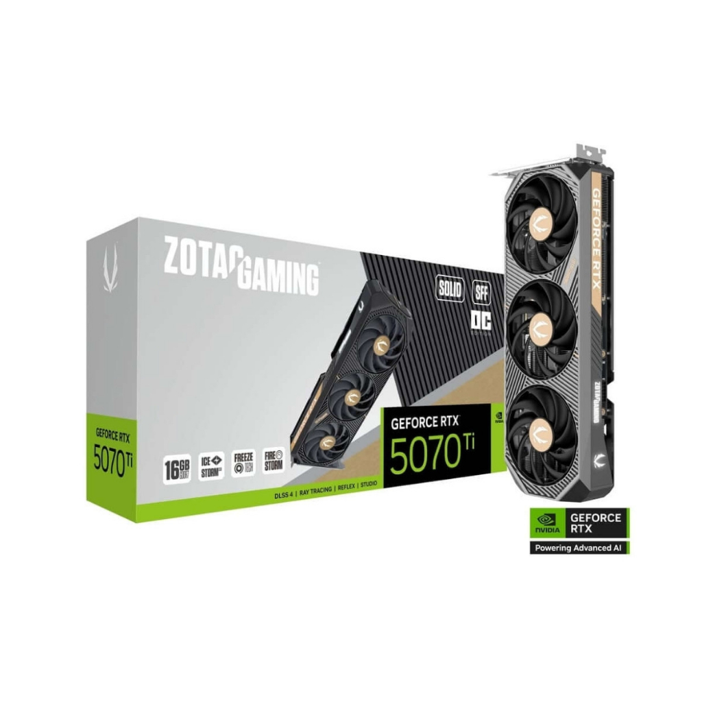 VGA ZOTAC GAMING RTX 5070 Ti SOLID SFF OC 16GB GDDR7 - Card Màn Hình Gaming BH 36T | BigBuy360 - bigbuy360.vn