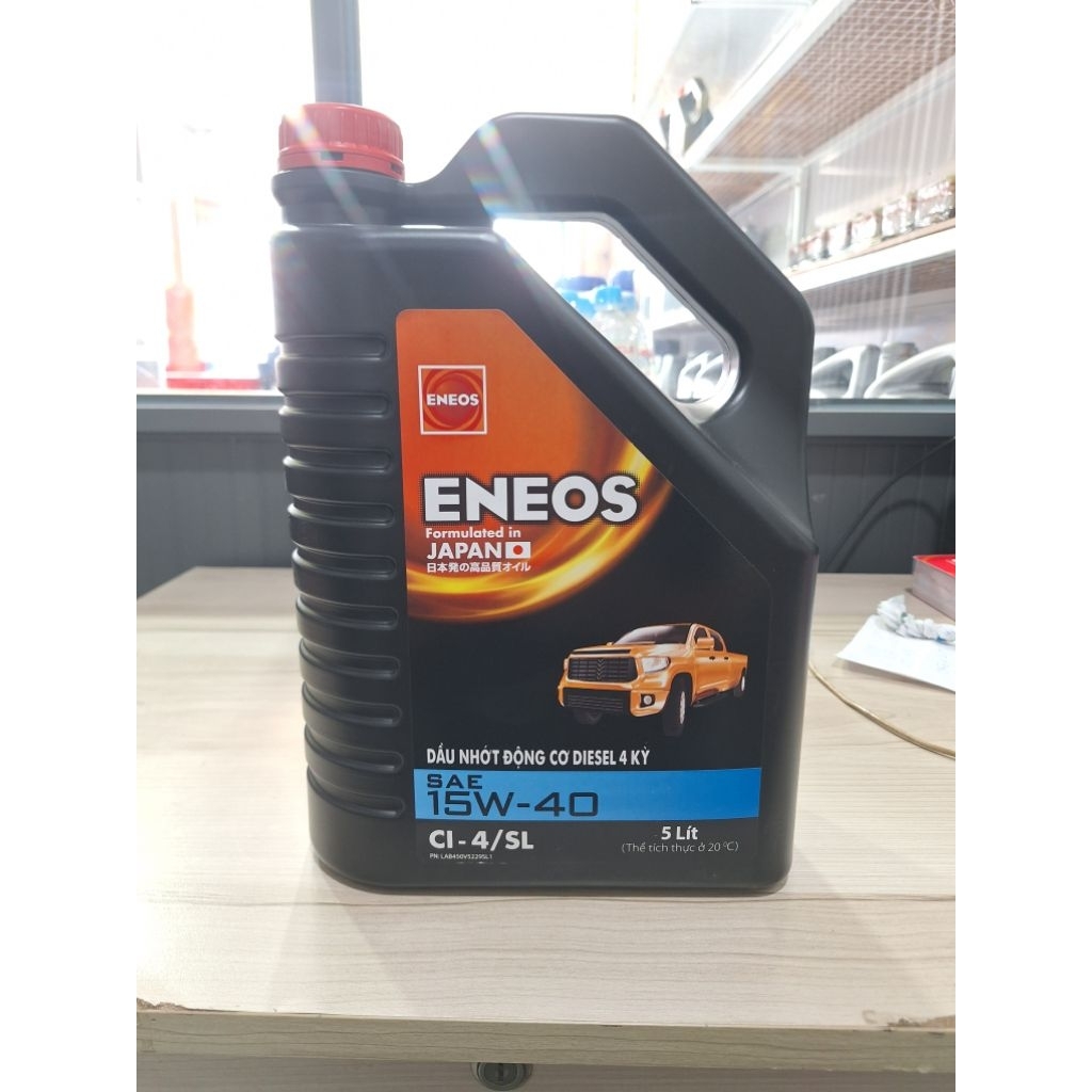 nhớt động cơ Eneos 15w40 CF4 turbo can 5 lít