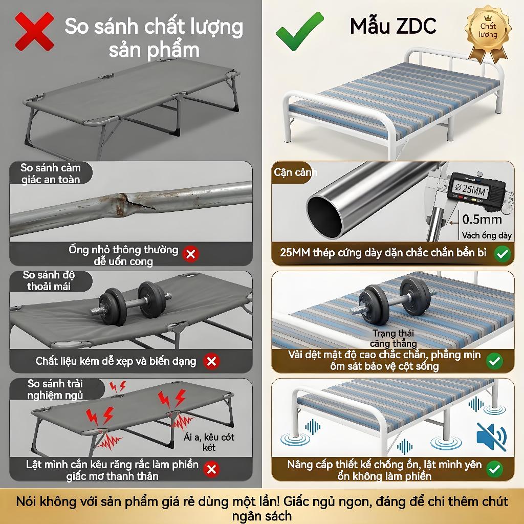 ALVIN Giường gấp gọn người nằm giường gấp gọn thông minh giường xếp Văn phòngTải trọng 300kg | BigBuy360 - bigbuy360.vn