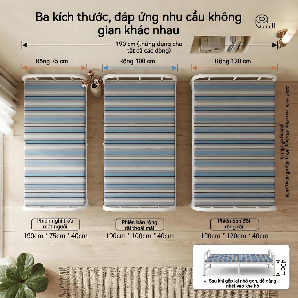 ALVIN Giường gấp gọn người nằm giường gấp gọn thông minh giường xếp Văn phòngTải trọng 300kg | BigBuy360 - bigbuy360.vn