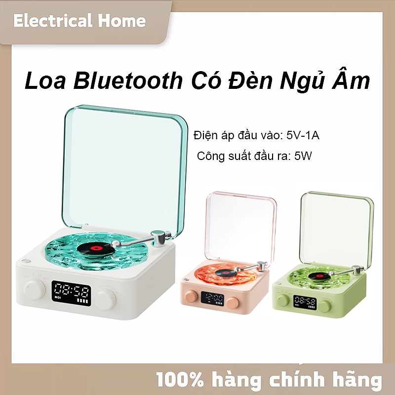 Loa Bluetooth Có Đèn Ngủ Âm Thanh Trắng Phong Cách -máy ghi âm Hệ thống âm thanh hỗ trợ giấc ngủ Một món quà hoàn hảo