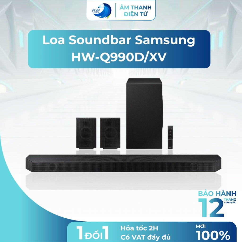 Loa Thanh Samsung HW-Q990D/XV 656W Dolby Atmos Âm Thanh Vòm Cao Cấp Bluetooth Xem Phim