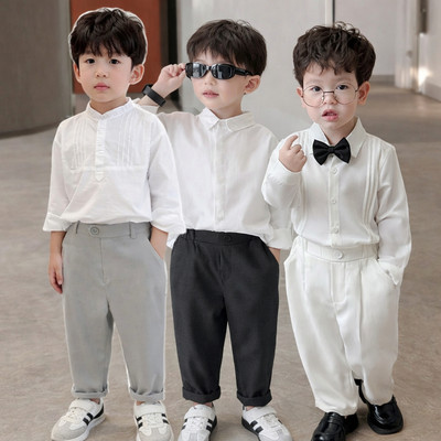 Quần dài âu Beemo chất vải mềm mại phong cách Hàn cho bé trai