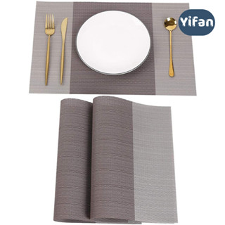 Tấm Lót Bàn Sang Trọng Sọc Nâu Đen Textilene Cao Cấp – Chống Trượt, Cách Nhiệt, Dễ Vệ Sinh, Bền Đẹp 30x45cm