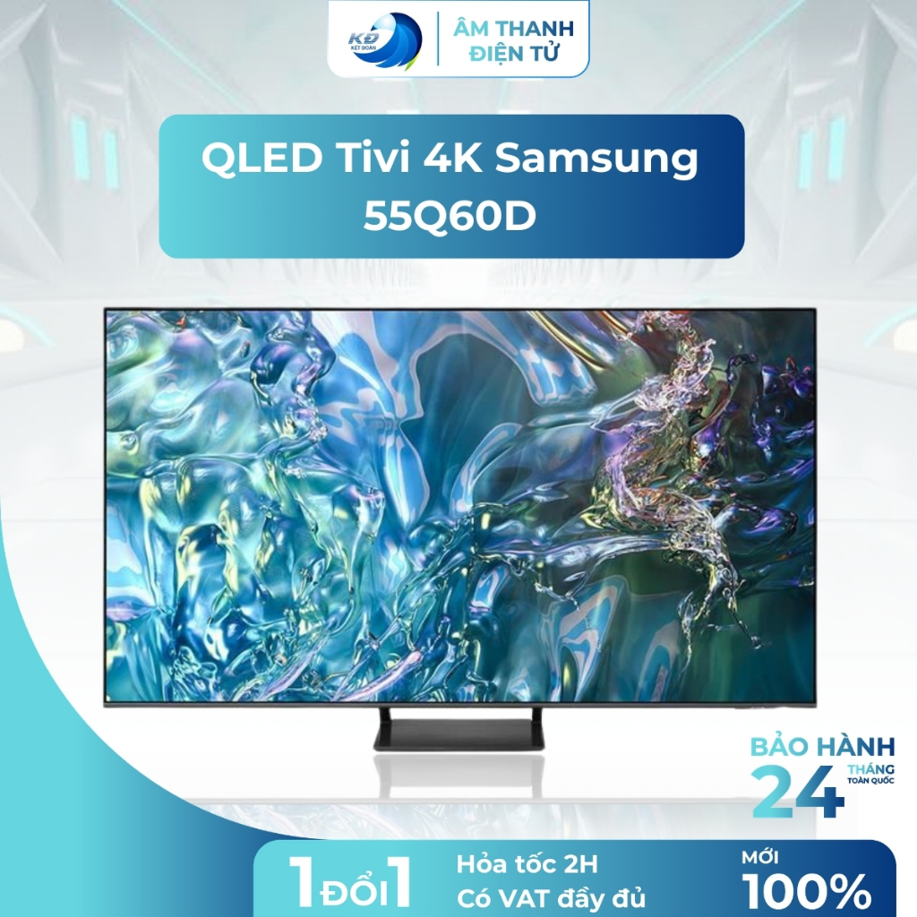 QLED Tivi 4K 55 Inch Samsung 55Q60D Smart TV HDR Chuẩn Màu Sắc Sống Động, Âm Thanh Hòa Hợp