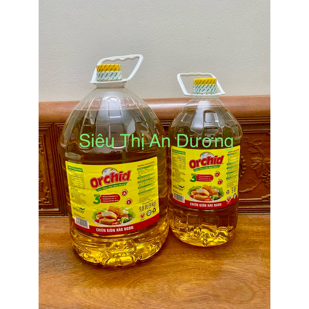 [ NEW ] Dầu ăn thực vật hảo hạng Orchid 4,5 lít /  5 lít  / 7,5 lít / 10 lít ngon và tiết kiệm