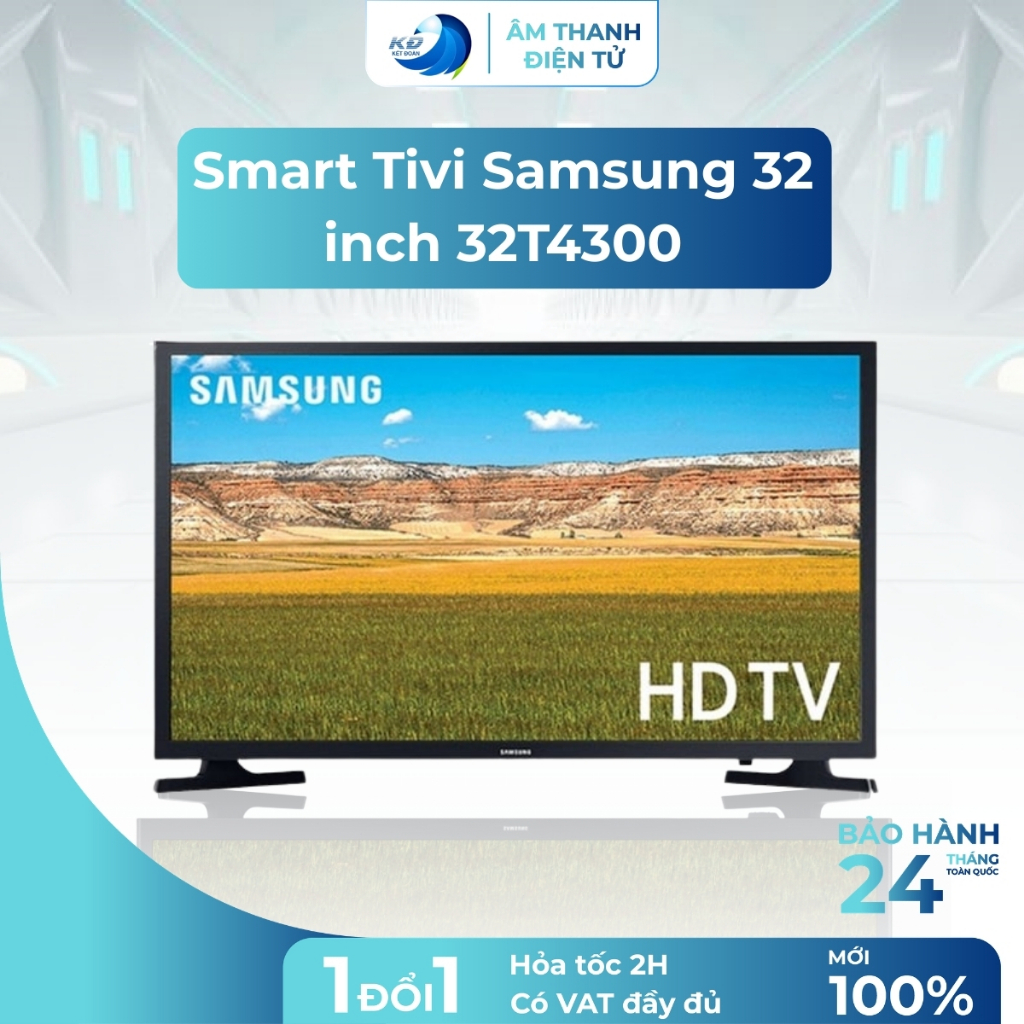Smart Tivi Samsung 32 inch 32T4300 Tivi Samsung Thiết kế thanh lịch, Hình ảnh sắc nét Giao Hỏa Tốc H