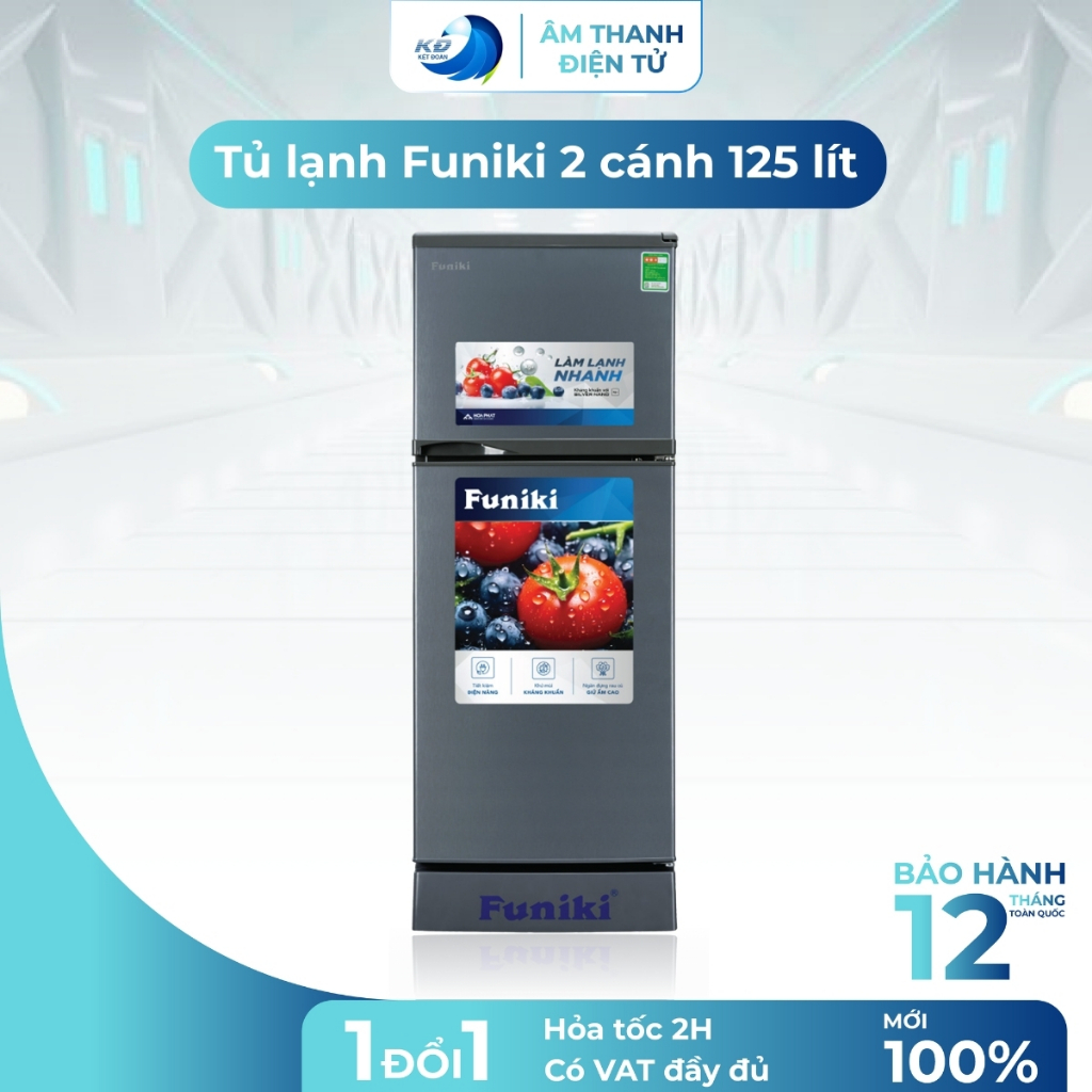 Tủ Lạnh Funiki FR 125CI 125 Lít 2 Cánh Không Đóng Tuyết Làm Lạnh Nhanh Phù Hợp Gia Đình Nhỏ