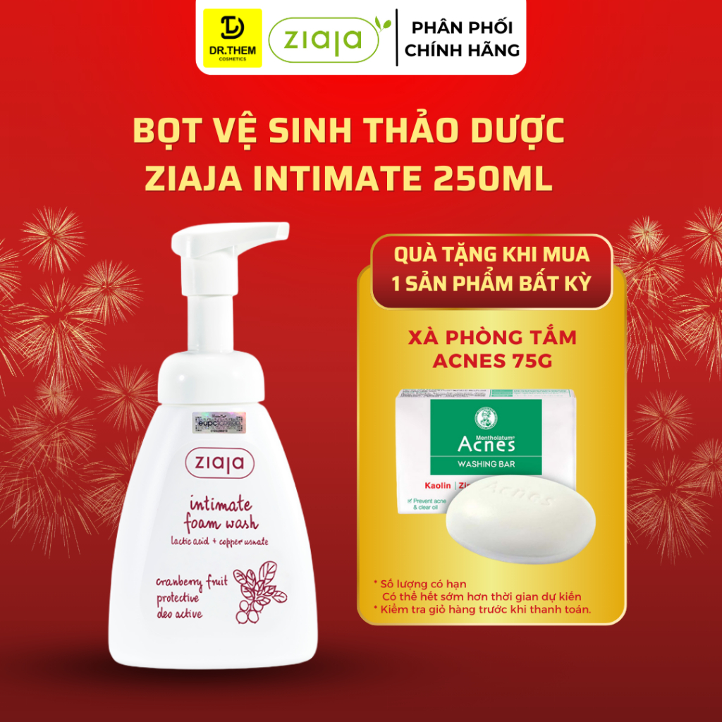 Ziaja Intima Bọt Vệ Sinh Thảo Dược Siêu Dịu Nhẹ, Khử Mùi Hiệu Quả - Ziaja Intimate Foam Wash 250ml- 