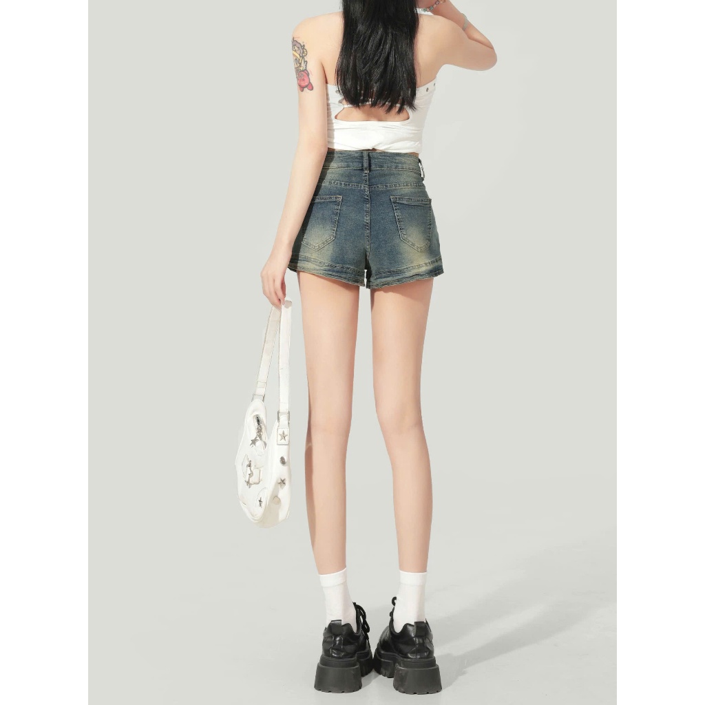 [CAO CẤP] Quần Short Jeans BIGSIZE Nữ Cạp Giữa Eo, Quần Sooc Đùi Nữ Lưng Cao Dáng Chữ A Đi Chơi MS1088.1 | BigBuy360 - bigbuy360.vn