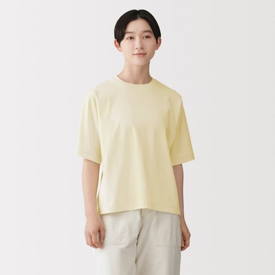 [26SS] MUJI Áo Thun Cổ Tròn Vải Cool Touch