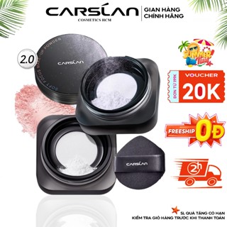 Phấn Phủ Kiềm Dầu CARSLAN Chống Nước Ngăn Bóng Dầu Lâu Trôi Che Phủ Tự Nhiên Sang Trọng An Toàn 8g