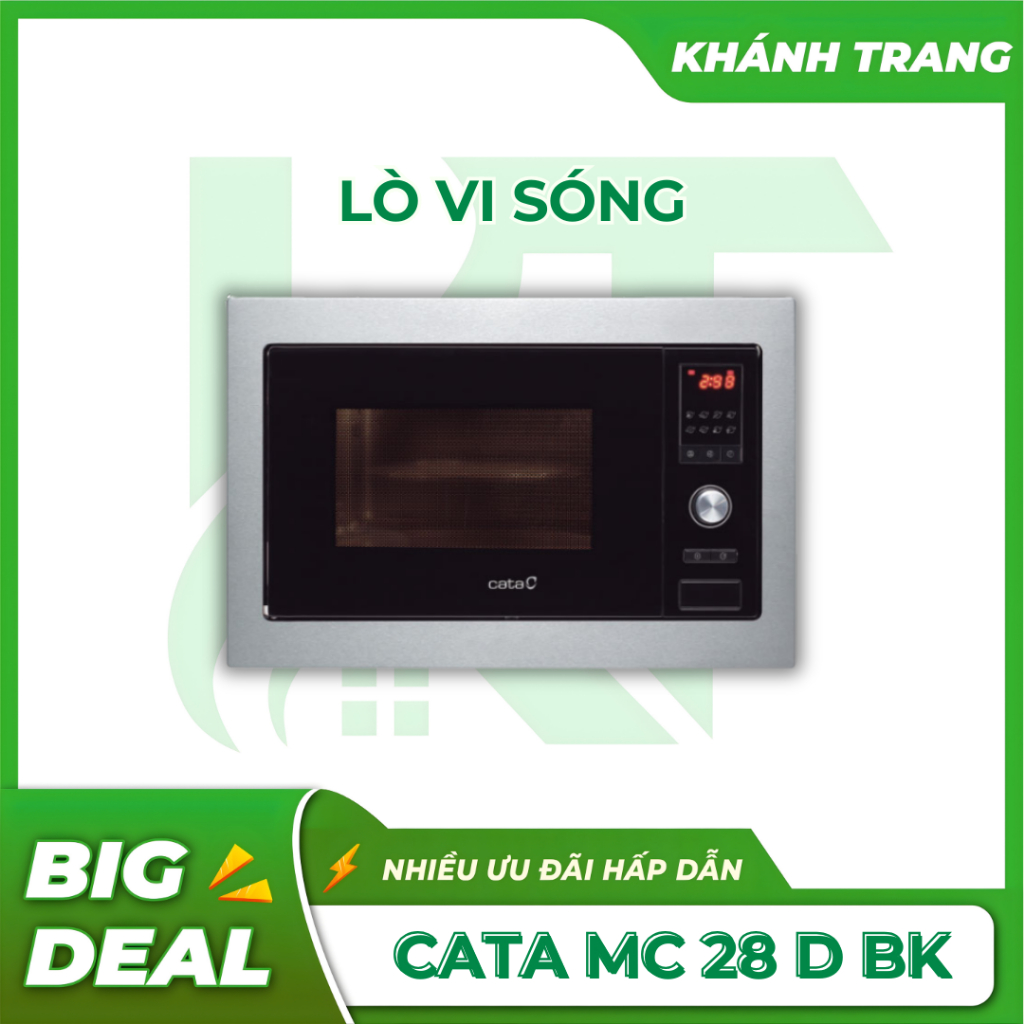 Lò vi sóng Cata MC 28 D BK chính hãng, 8 chức năng nấu thông minh - Khánh Trang Home